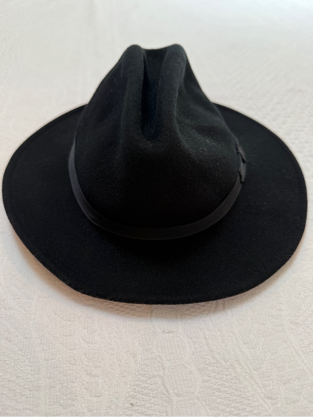 Country Gentleman Lite Felt Black Hat 100% Wool Fedora